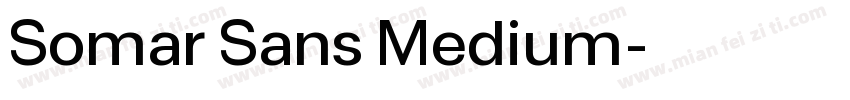 Somar Sans Medium字体转换